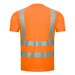 Nitras 7008 Motion Tex VIZ Warnschutz-T-Shirt Klasse 2 neon-orange XS