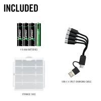 Coast AAA USB-C Li-Ion Akku 1.5V 750 mAh (4 Stück) inkl