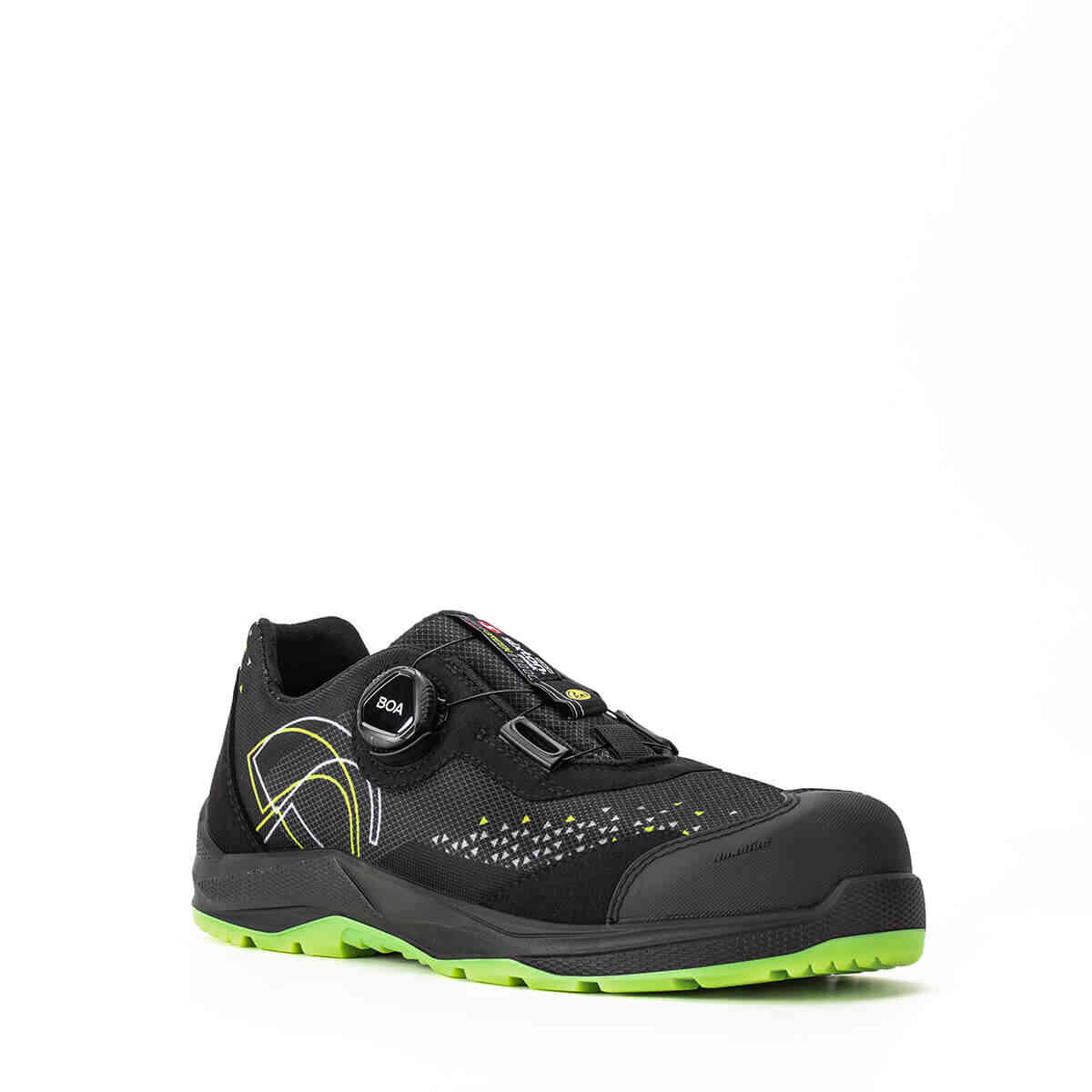 Sixton Neon BOA S1PS ESD-Sicherheitshalbschuh mit Carbon-Zehenschutzkappe